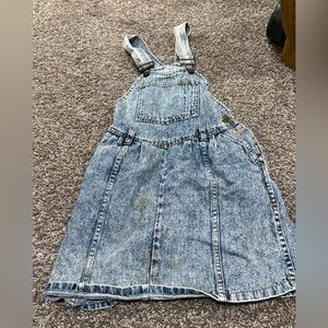 🌶️Vintage dirty Denim Kids Overall dress